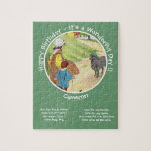 Baa, Baa, Black Sheep Birthday Party Collection Jigsaw Puzzle
