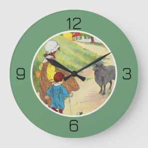 Baa, Baa, Black Sheep Birthday Party Collection Large Clock