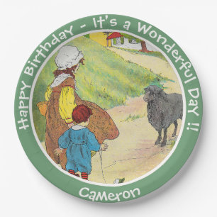 Baa, Baa, Black Sheep Birthday Party Collection Paper Plates