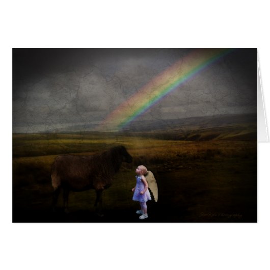 'Baa Baa Black Sheep' blank Card (Front Horizontal)