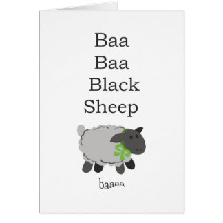 Baa Baa Black Sheep Cards