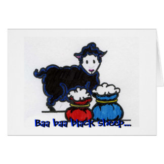 Baa baa black sheep... cards