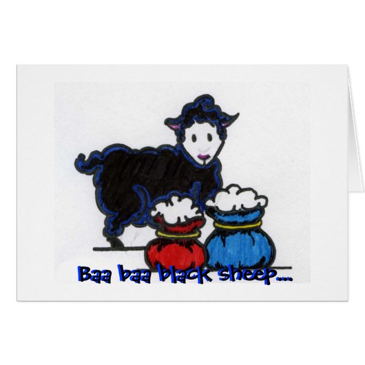 Baa baa black sheep... cards (Front Horizontal)