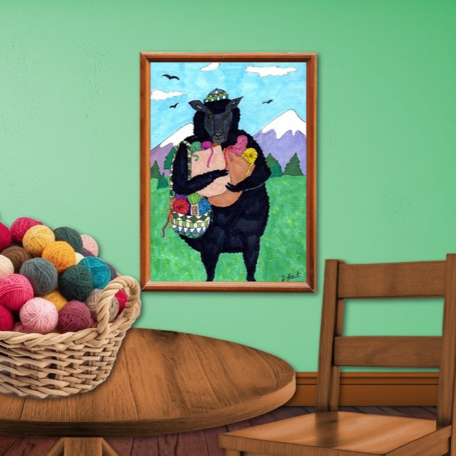 Baa Baa Black Sheep Folk Art Poster (Creator Uploaded)