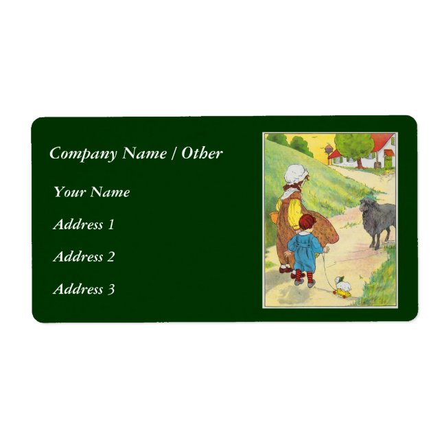 Baa, baa, black sheep, Have you any wool? Label (Front)