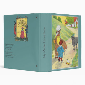 Baa, Baa, Black Sheep, Mother Goose Nursery Rhyme 3 Ring Binder