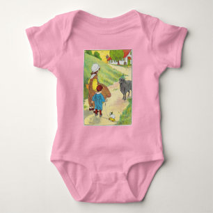 Baa, Baa, Black Sheep, Mother Goose Nursery Rhyme Baby Bodysuit