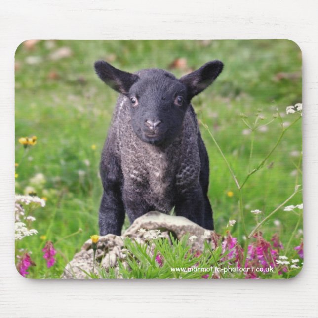 Baa-Baa Black Sheep Mousemat Mouse Pad (Front)