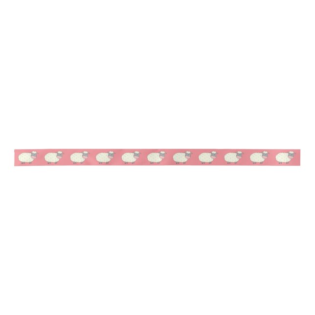 Baa Baa Sheep Satin Ribbon (Front)