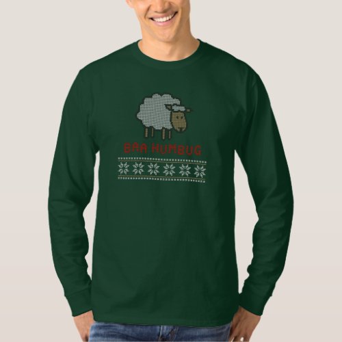 Baa Humbug Christmas Sheep T_Shirt