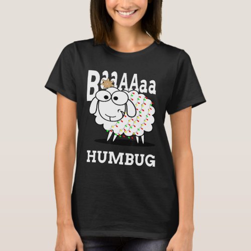 Baa Humbug Cute Sheep Christmas Men Women Kids T_Shirt