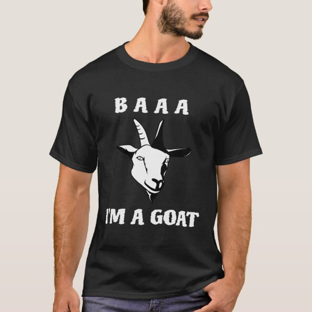 Baa Im A Goat Costume  Halloween For Party T-Shirt (Front)