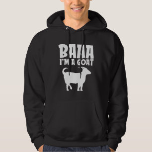 Baa Im A Goat Lazy Halloween Costume Farmer Hoodie