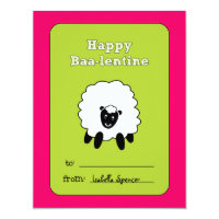 Baa-lentine Kids Valentine Card