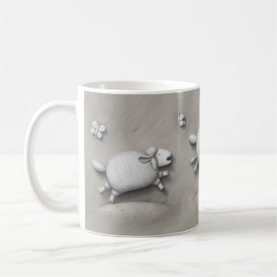 Baa Relief Galloping Sheep Coffee Mug