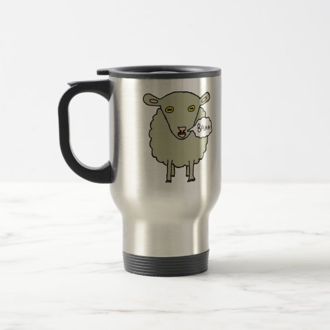 Baa Sheep Travel Mug (Left)
