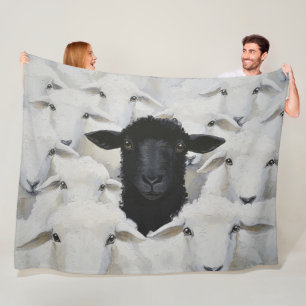 Baa-tle of Individuality Fleece Blanket