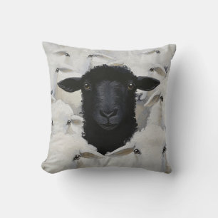 Baa-tle of Individuality Throw Pillow