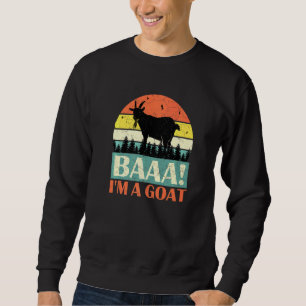 Baaa I'm A Goat Halloween Party Goat Animal Costum Sweatshirt