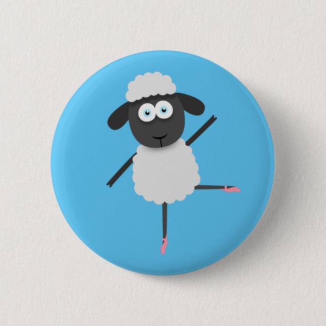 Baaa llerina button (Front)