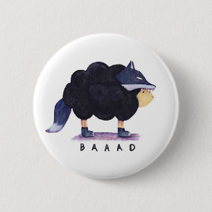 'Baaad Baaad Black Sheep' Button