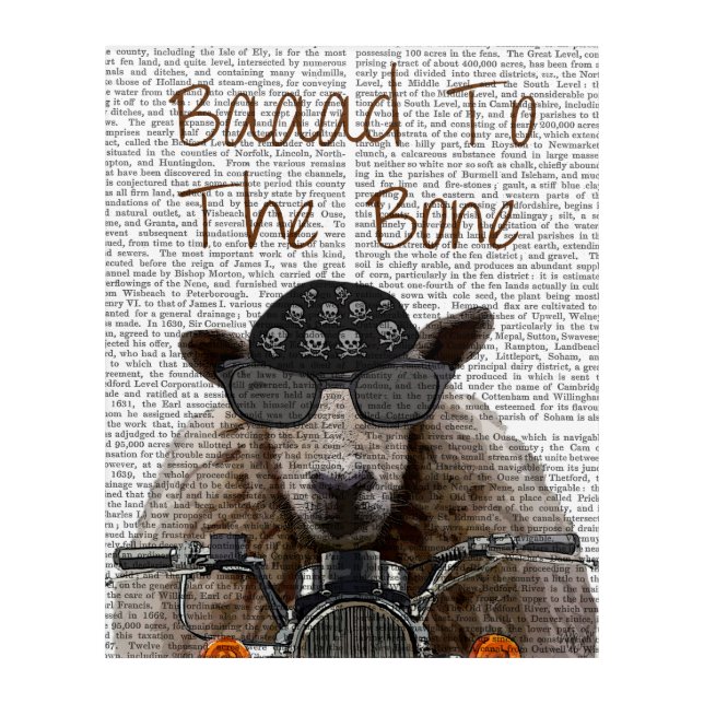 Baaad To the Bone Acrylic Print (Front)