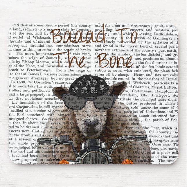 Baaad To the Bone Mouse Pad (Front)