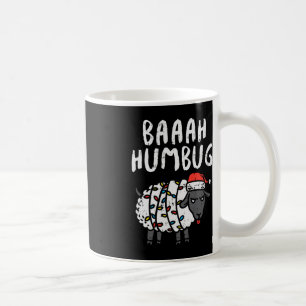 Baaah Humbug Sheep Xmas Lights Fun Anti Christmas Coffee Mug