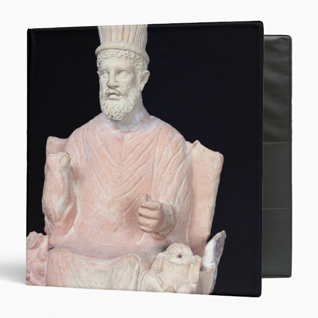 Baal Hammon seated on his throne 3 Ring Binder (Front/Inside)