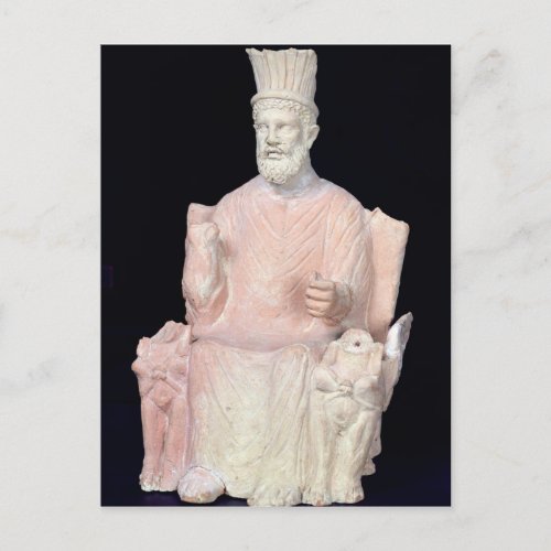 Baal Hammon seated on his throne Postcard