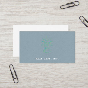 Baal (letterpress style, two colors) business card
