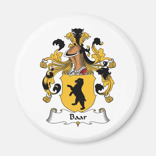 Baar Family Crest Magnet (Front)