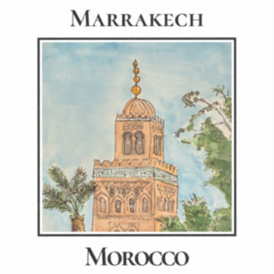 Bab Agnaou, Main Gate, Marrakech, Morocco Sticker