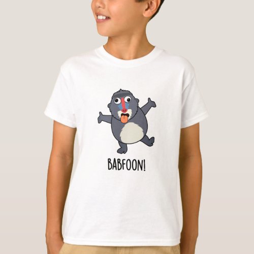 Bab_foon Funny Baffoon Baboon Pun  T_Shirt
