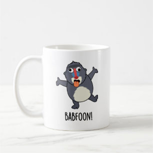 Bab-foon Funny Buffoon Baboon Pun Coffee Mug