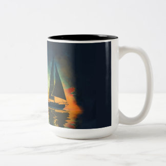 Baba 35 Sailboat Two-Tone Coffee Mug