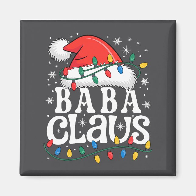 Baba Claus Funny Xmas Christmas Grandma Holiday St Magnet (Front)