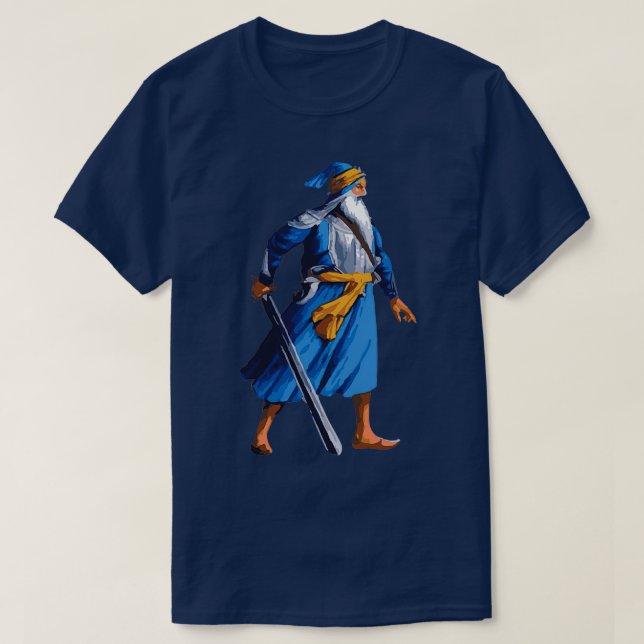 Baba Deep Singh Color  T-Shirt (Design Front)
