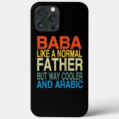 Baba Definition Arab Father Design Arabic iPhone 13 Pro Max Case