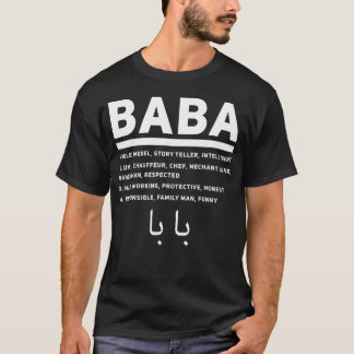 Baba Definition Best Father's Day Arabic Dad T-Shirt