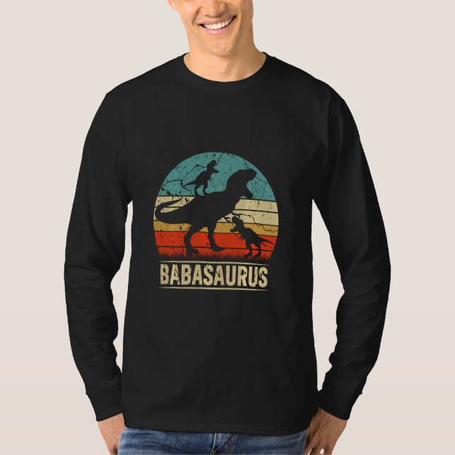Baba Dinosaur Rex Babasaurus 2 Kids Family Matchin T-Shirt (Front)