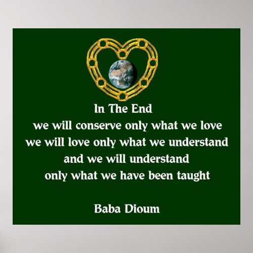 Baba Dioum Quote Poster