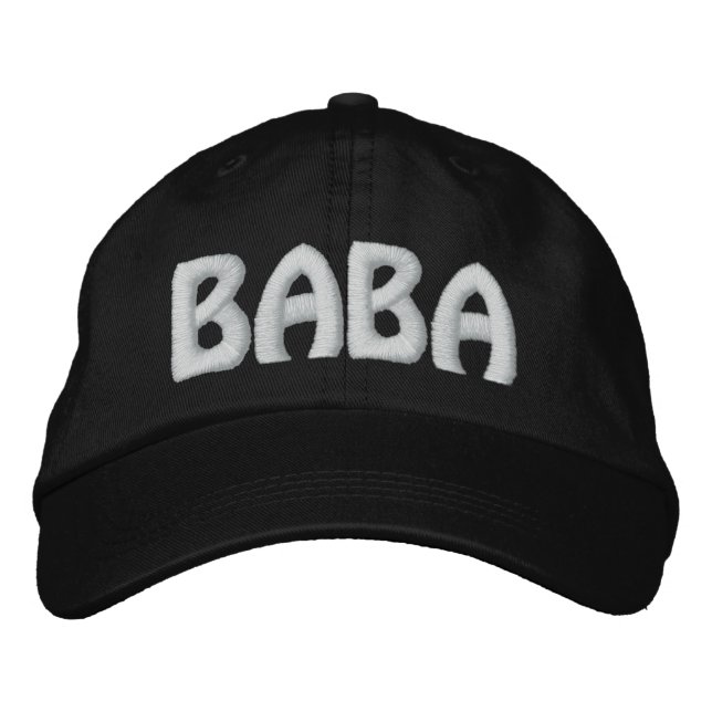 BABA EMBROIDERED BASEBALL CAP (Front)