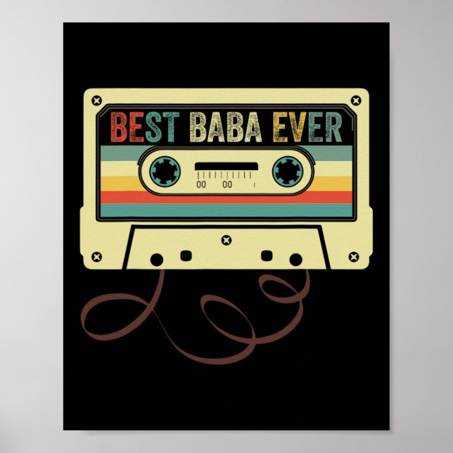 Baba Ever Grandpa Father's Day Fanny Dad  Poster (Front)