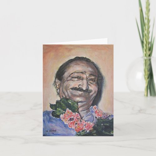 Baba in peach Notecard