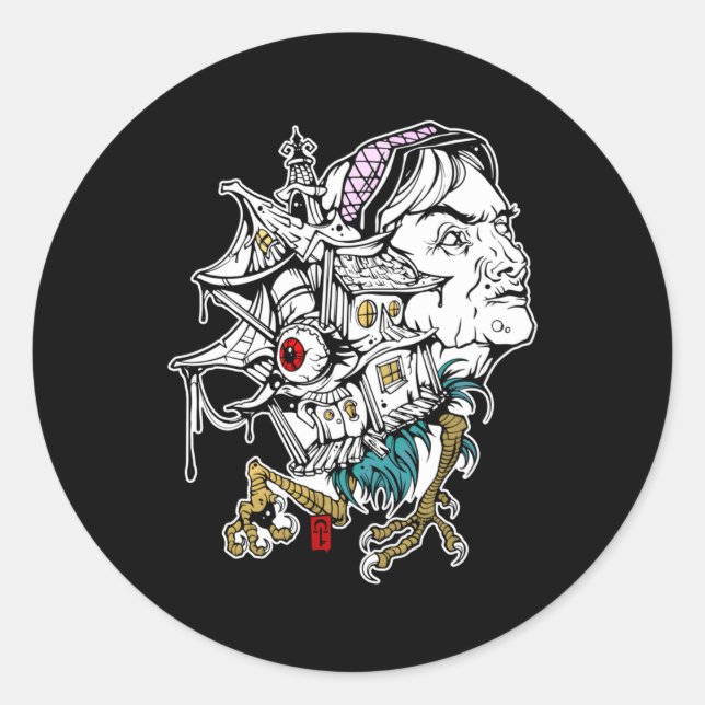 Baba Jaga Baba Yaga Classic Round Sticker (Front)