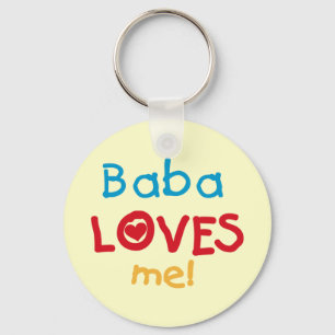 Baba Loves Me T-shirts and Gifts Keychain