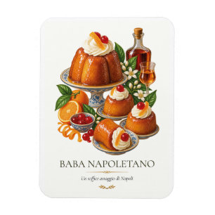 Baba Napoletano – Vintage Italian Dessert Magnet