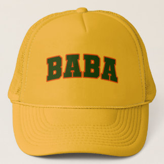 BABA RUST-GREEN FOR FATHER'S DAY TRUCKER HAT