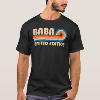 BABA Surname Retro Vintage 80s 90s Birthday Reunio T-Shirt